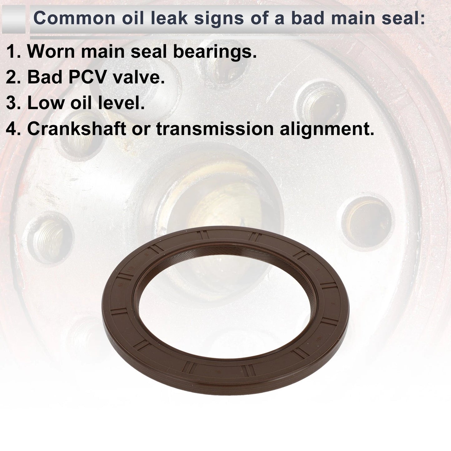 Rear Crankshaft Oil Seal for Hyundai Elantra, Kia Soul (2011-2019)