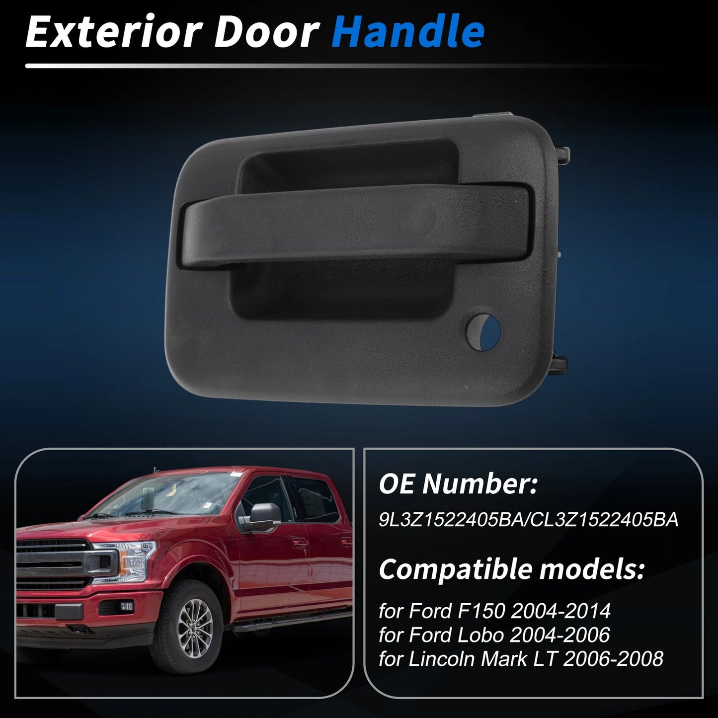 Front Left Door Handle for Ford F150 Lobo (2004-2006)
