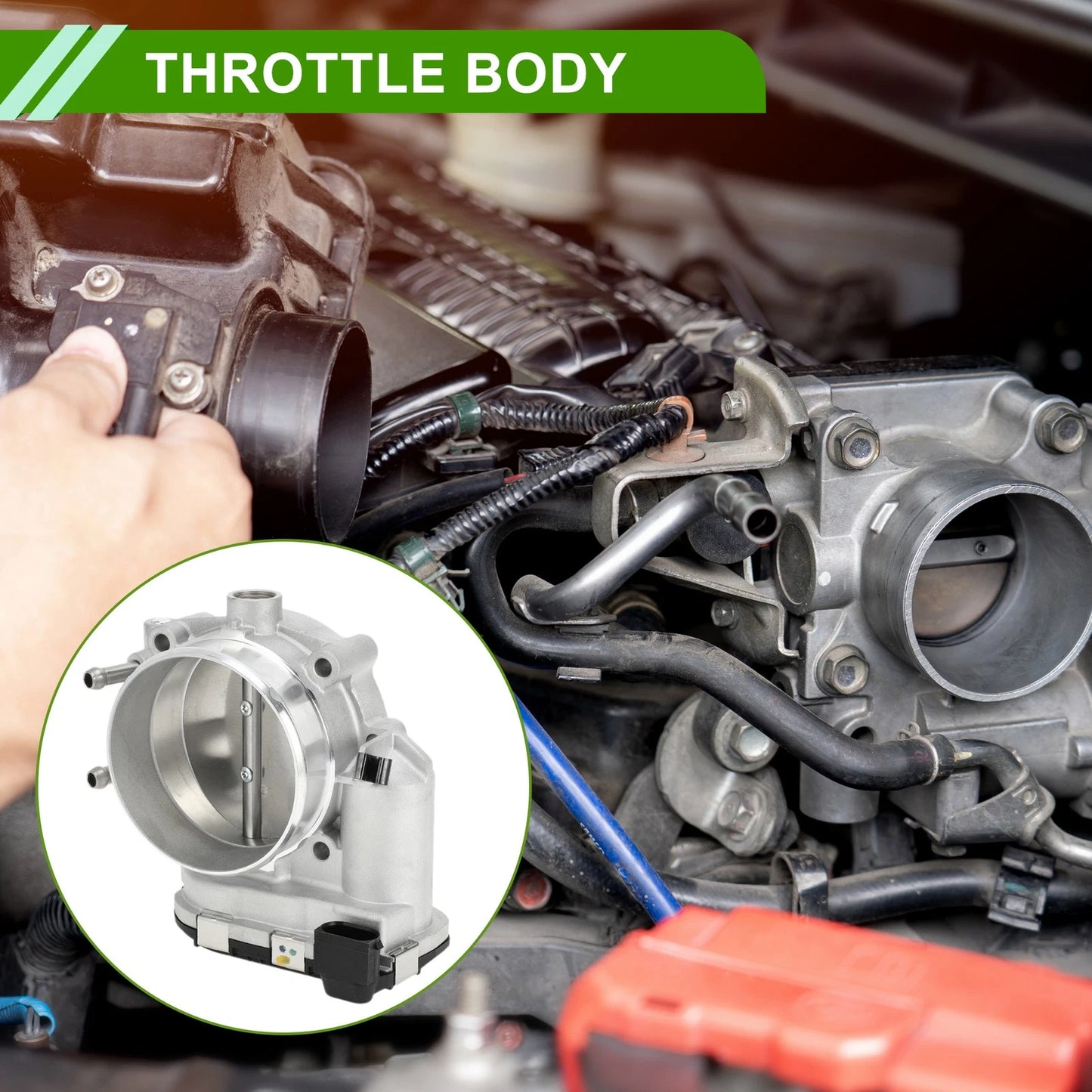 Throttle Body for Hyundai Equus, Genesis 4.6L, Santa Fe 2.7L, Kia Rondo (2011-2016)