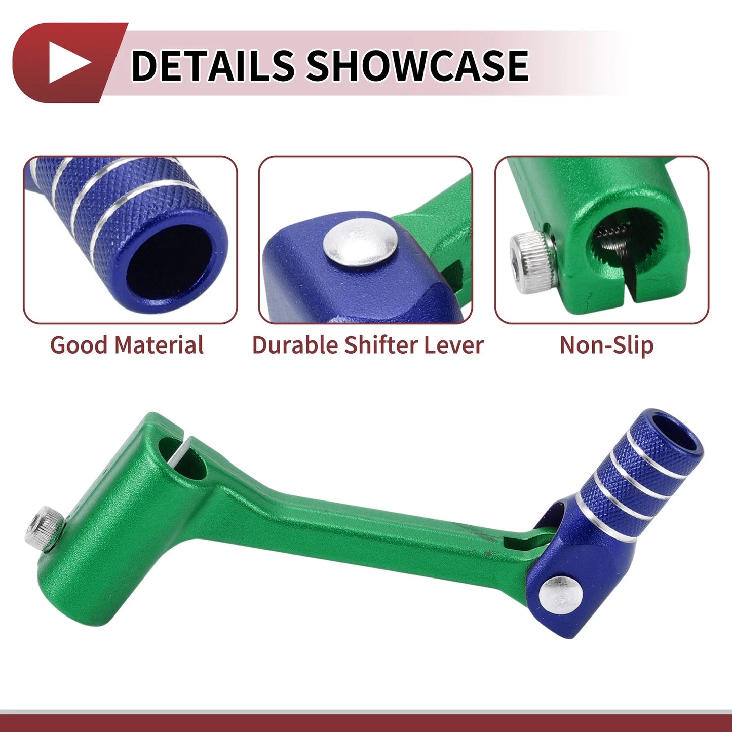 Folding Gear Shifter Lever for Bosuer Cheetah Green Blue