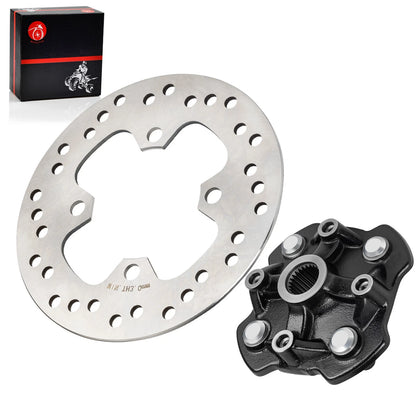 Front Left/Right Wheel Hub & Brake Disc for Honda Foreman 500 2014-2019