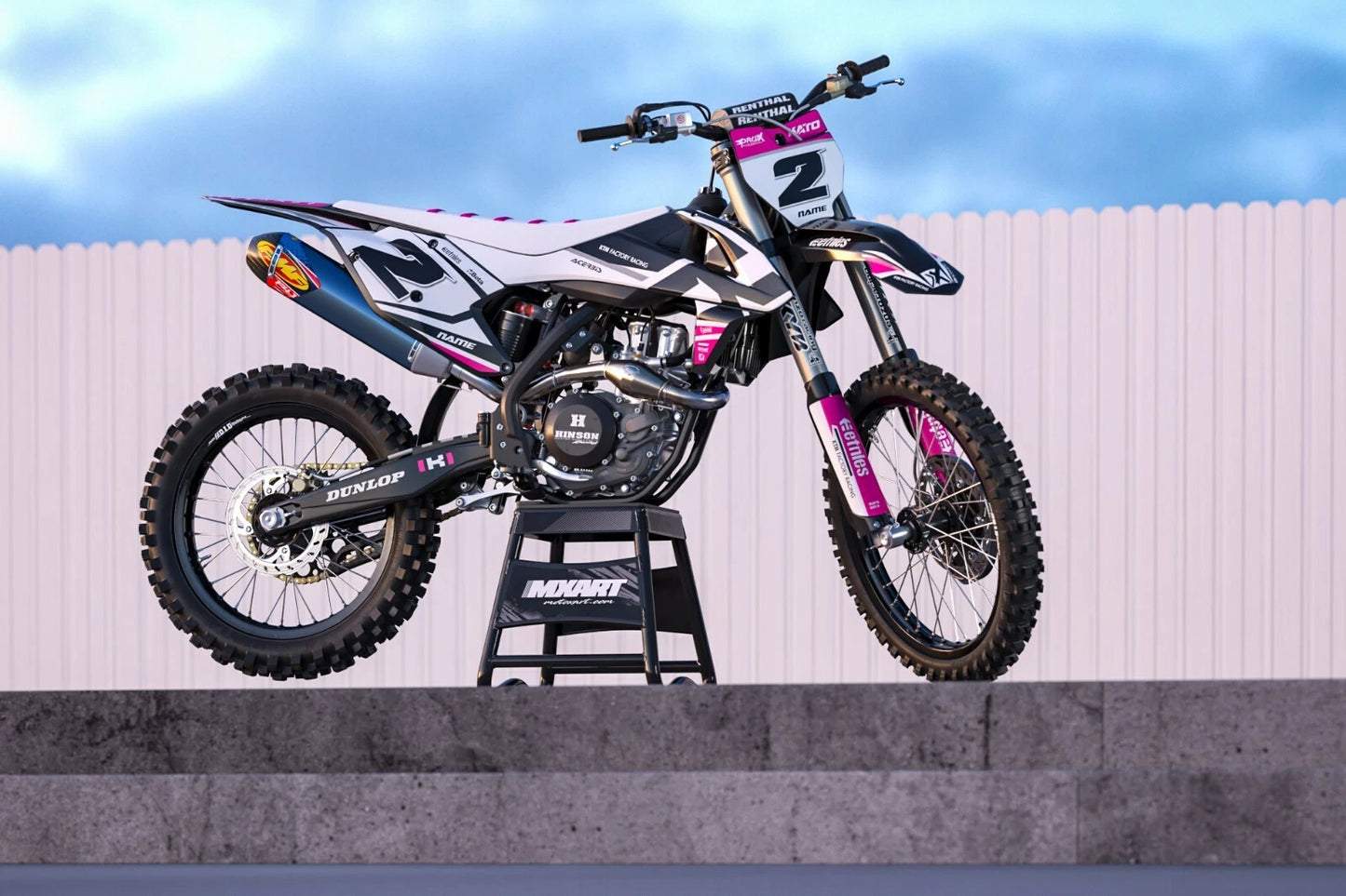 Decal Kit SPRINT PINK Stickers for KTM SXF 250 450 (2011-2012)
