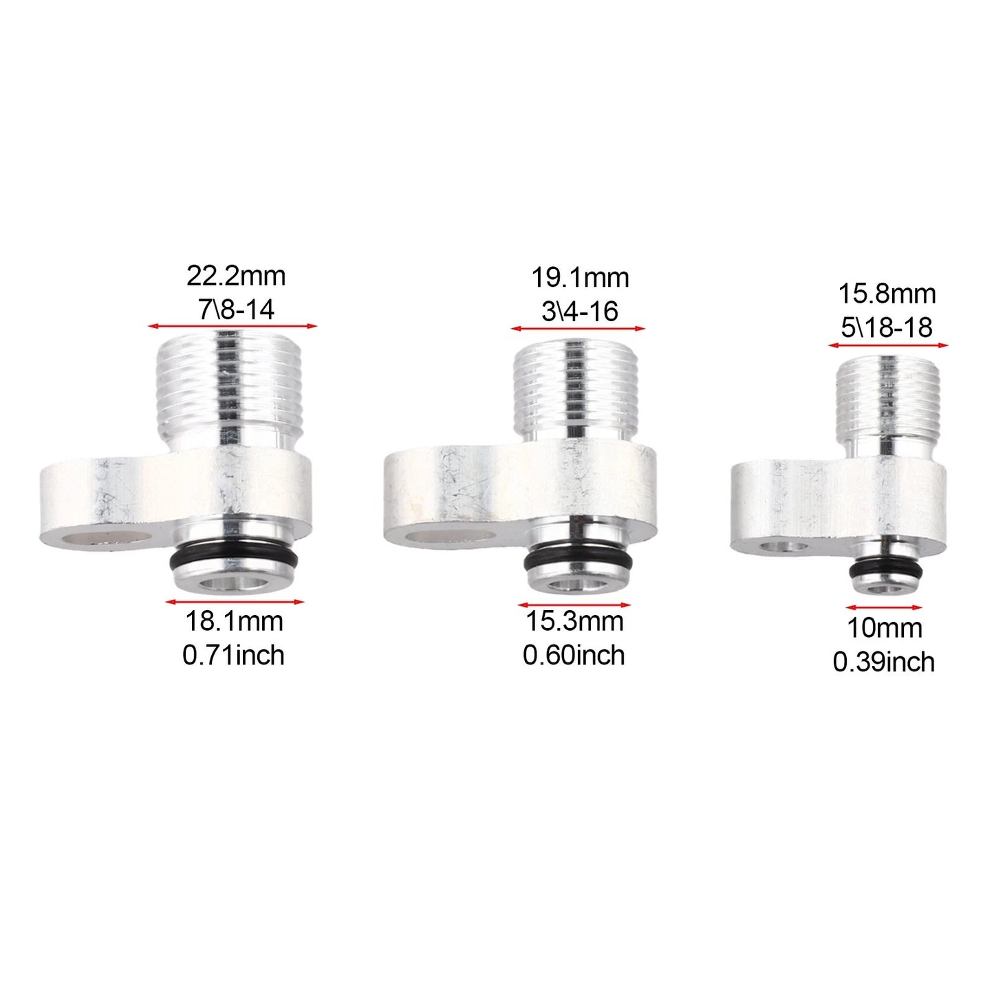 Aluminum Car AC Fitting Adapter for Enhanced Vehicle