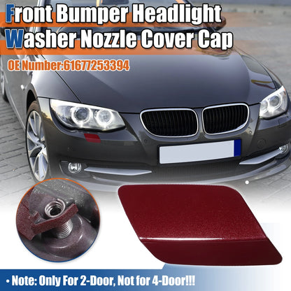 Right Side Front Bumper Washer Nozzle Cover for BMW E92 Dark Red (2011-2013)