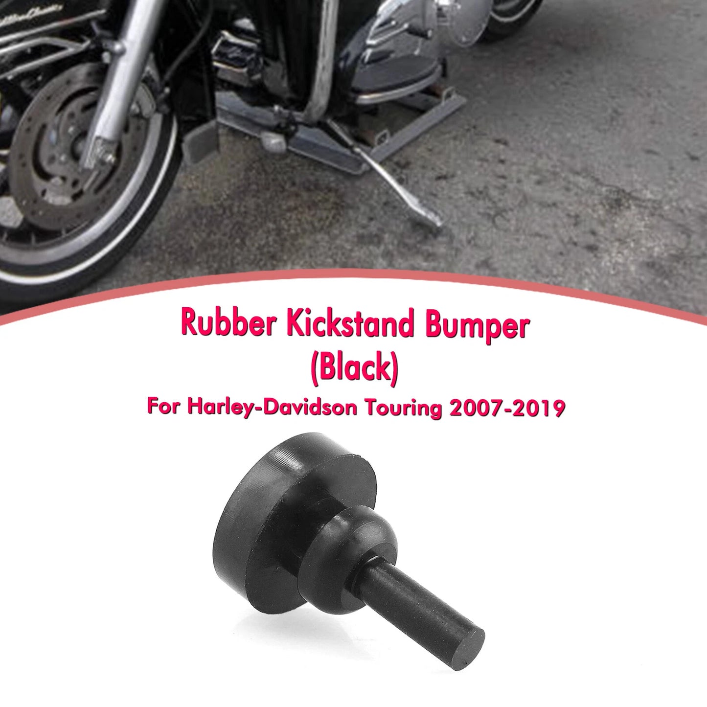 Kickstand Pad for Harley-Davidson Touring (2007-2019) - Black