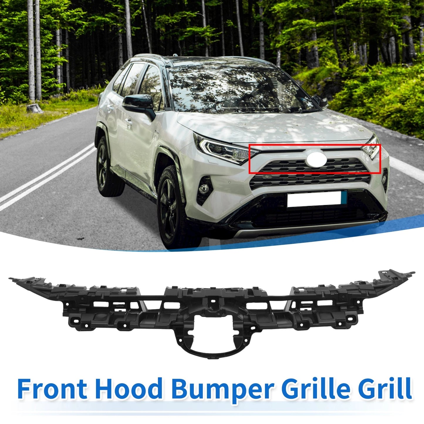 1 Pcs Front Hood Bumper Grille Grill for Toyota RAV4 SE