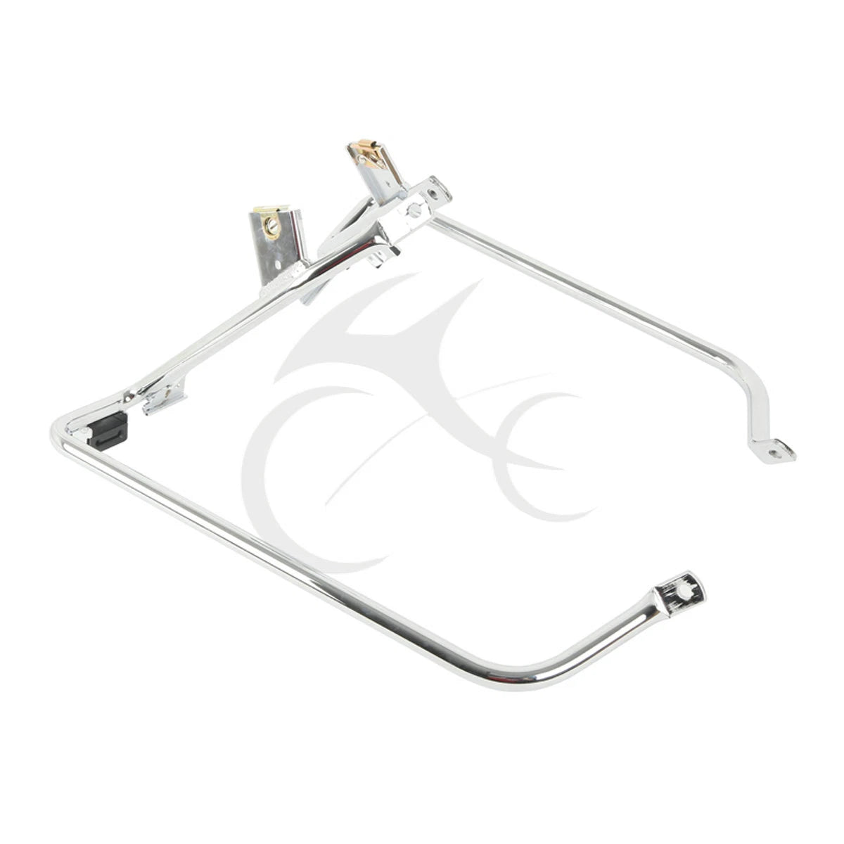 Chrome/Black Saddlebag Brackets for Harley Touring (2009-2013)