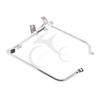 Chrome/Black Saddlebag Brackets for Harley Touring (2009-2013)