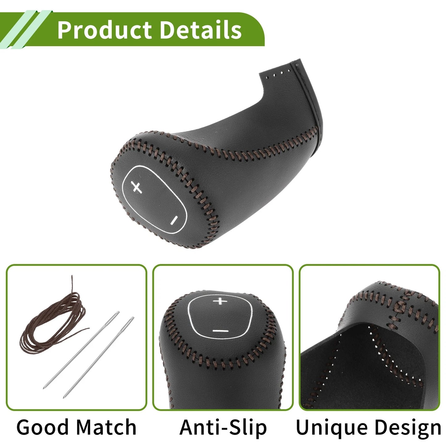 Gear Shift Knob Cover for Chevrolet Cruze (2017-2019) Black/Brown