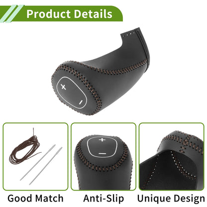 Gear Shift Knob Cover for Chevrolet Cruze (2017-2019) Black/Brown