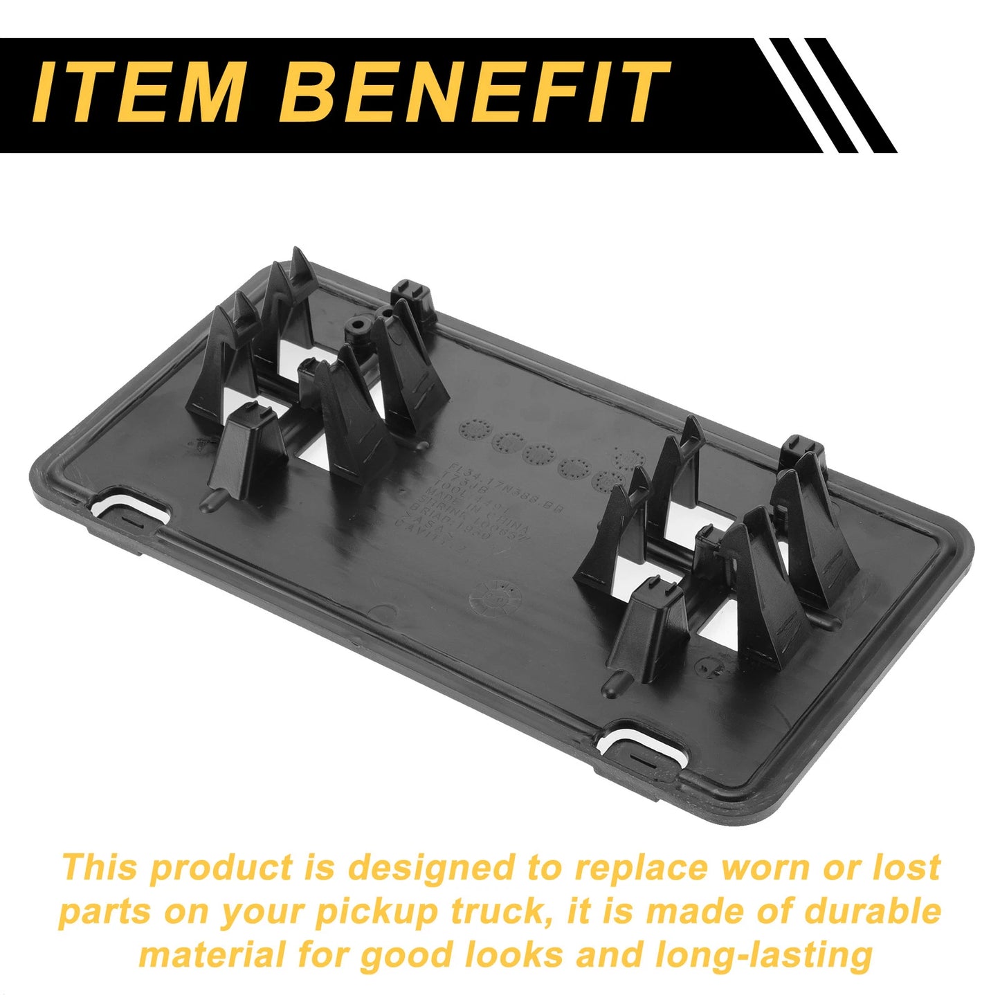 Bumper License Plate Bracket Holder for Ford F-150 (2015-2017) 1 Set