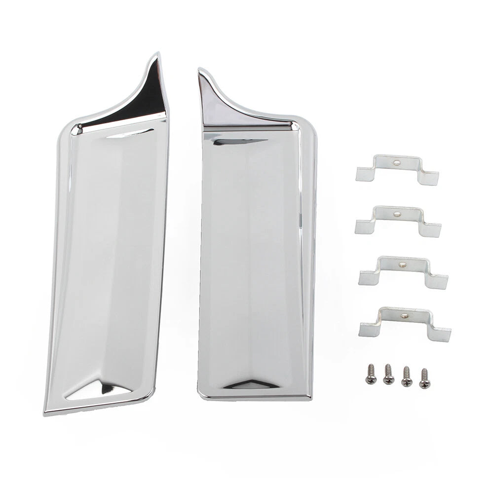 Chrome Rear Fender Saddlebag Filler Panels for Harley Touring Electra Glide (2009-2023)