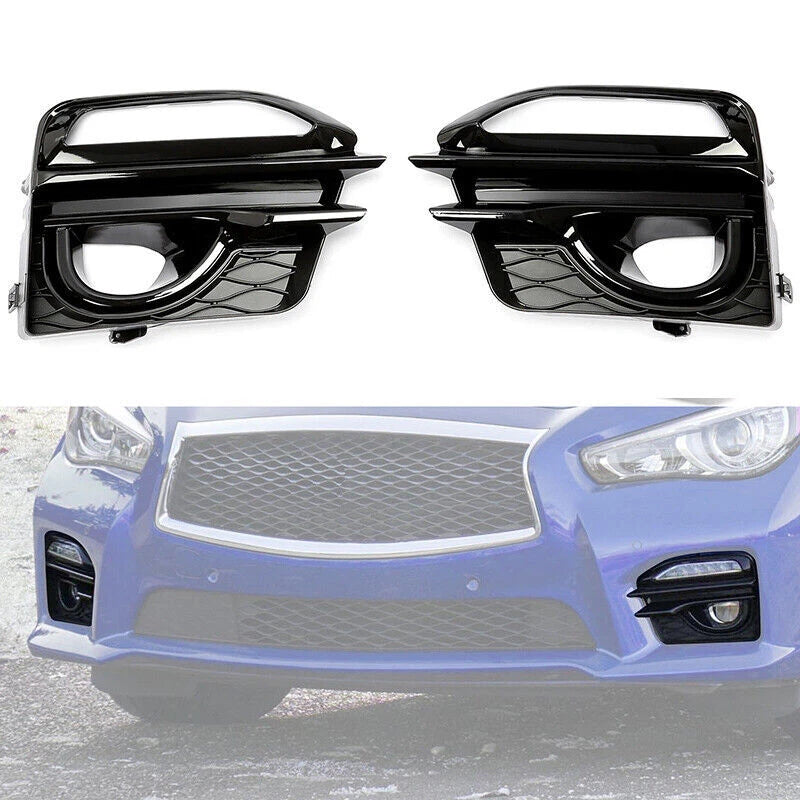 Front Fog Light Covers for Infiniti Q50 Sport (2014-2017) - 1 Pair