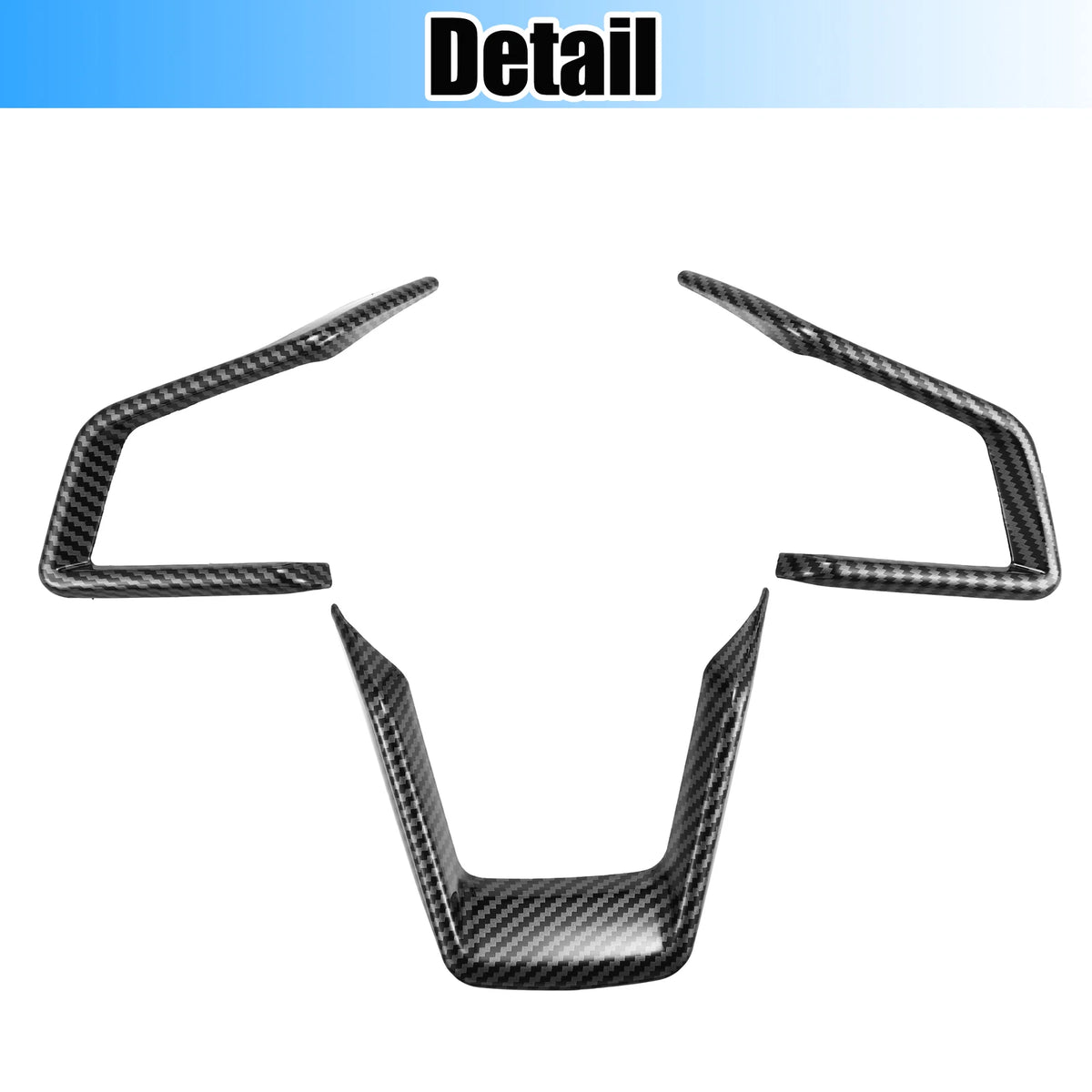 3 x Black Steering Wheel Cover Trim for Subaru Forester Ascent (2019-2021)