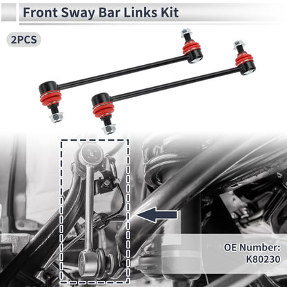 Front Stabilizer Bar Links 2 x for PONTIAC VIBE (2003–2010)