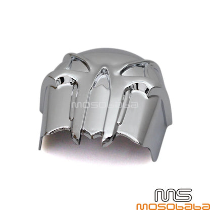 Chrome Skull Trumpet Horn Cover for Harley Dyna Softail Fat Boy (1992-2013)