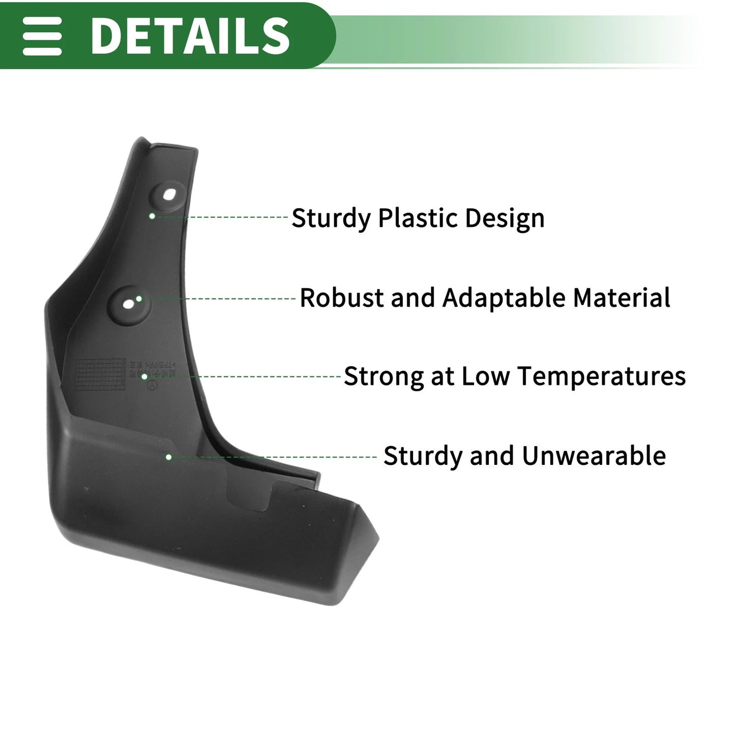 Mud Flaps Splash Guards Front & Rear for Honda City GM6 (2015-2019)