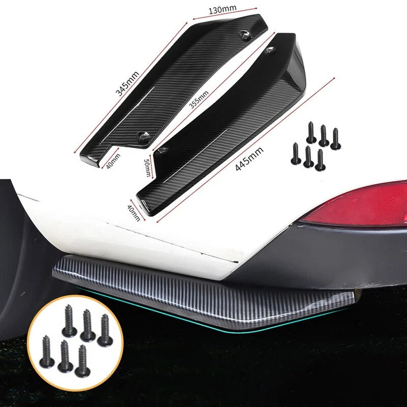 Carbon Fiber Style Bumper Diffuser Splitter Canards for Lexus IS ES GS RC