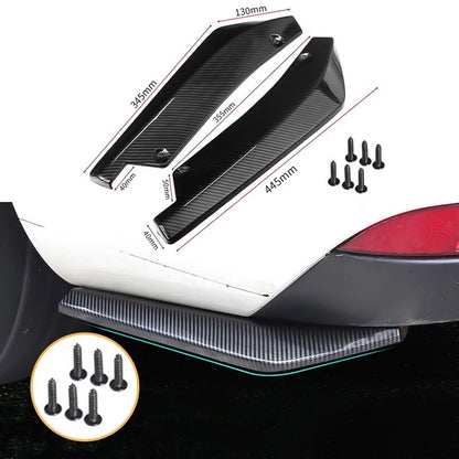 Carbon Fiber Style Bumper Diffuser Splitter Canards for Lexus IS ES GS RC