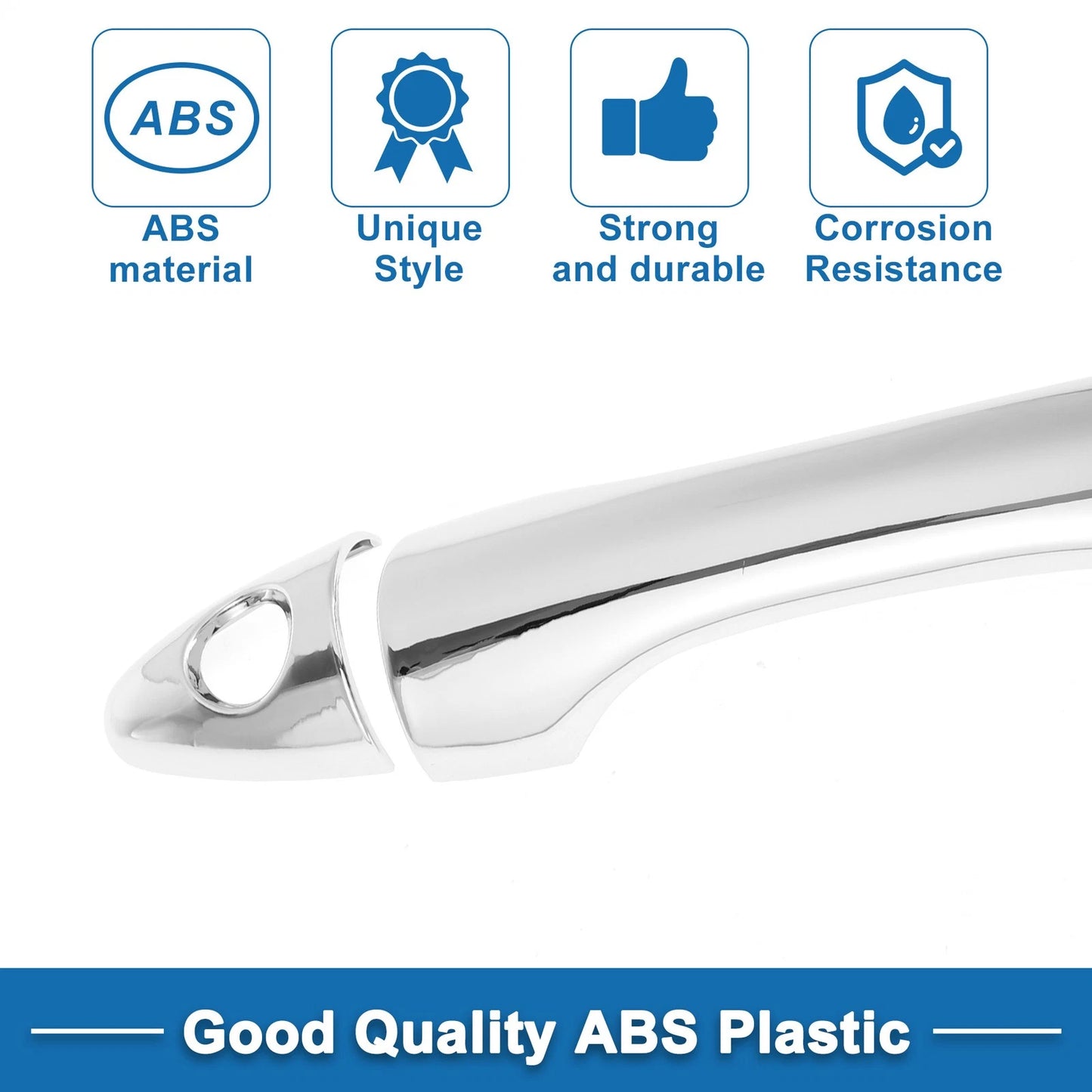 Door Handle Cover Trim for Hyundai IX35 (2009-2014) - Silver Tone