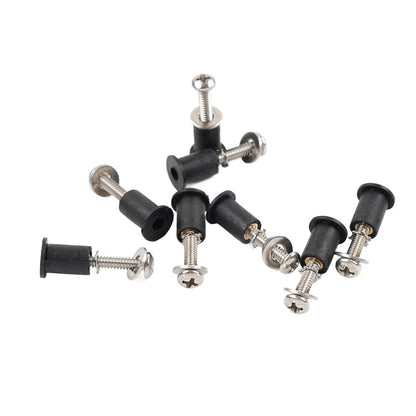 8PCS Headlight Bucket Nacelle Well Nut Kit for Harley