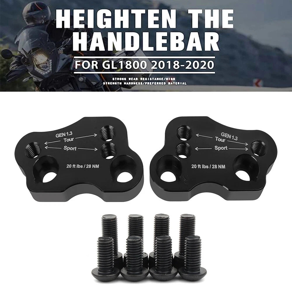Adjustable Handlebar Risers for Honda Goldwing 1800 GL1800 (2018-2023)