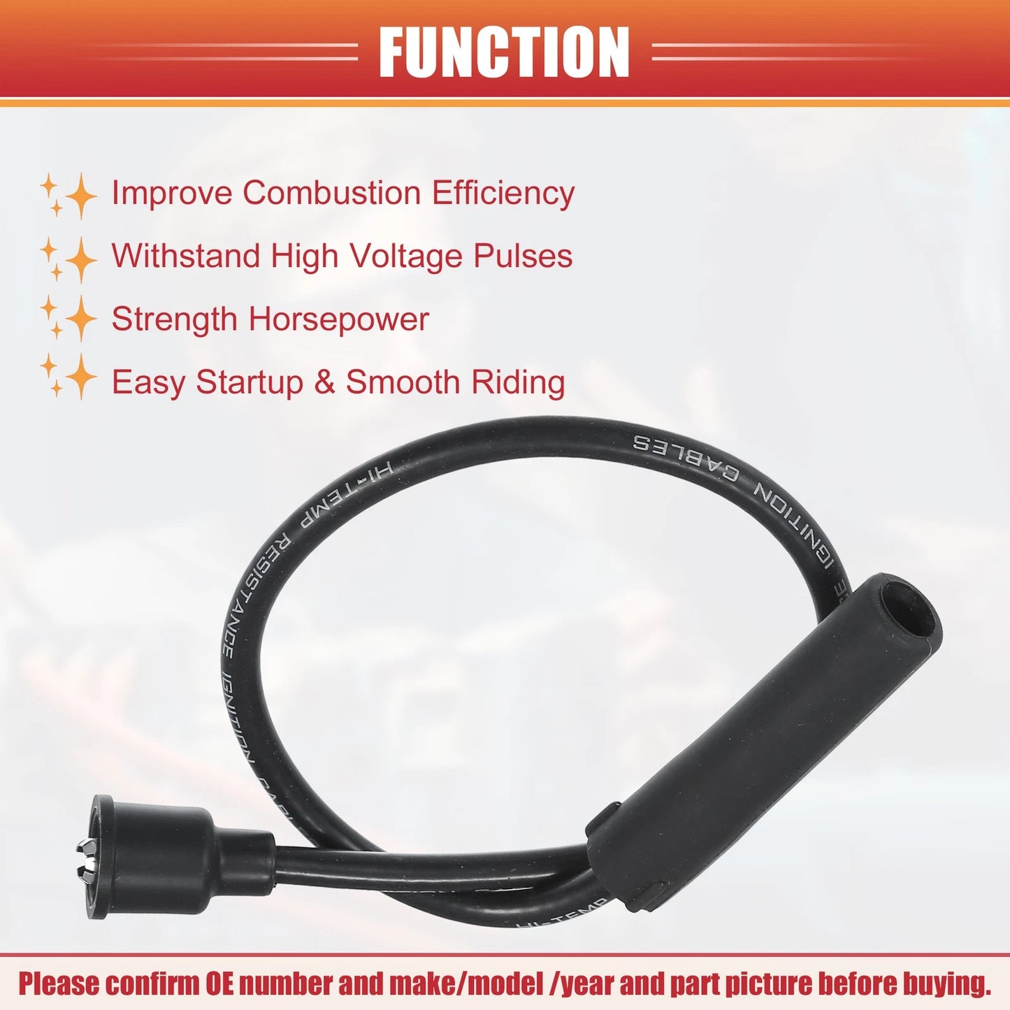 5 x Spark Plug Wire Ignition Coil Cables for Toyota Celica Pickup (1990-1999)