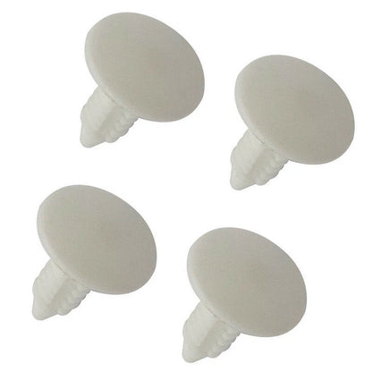 4 x White License Plate Plugs Front Bumper Hole Covers for Car