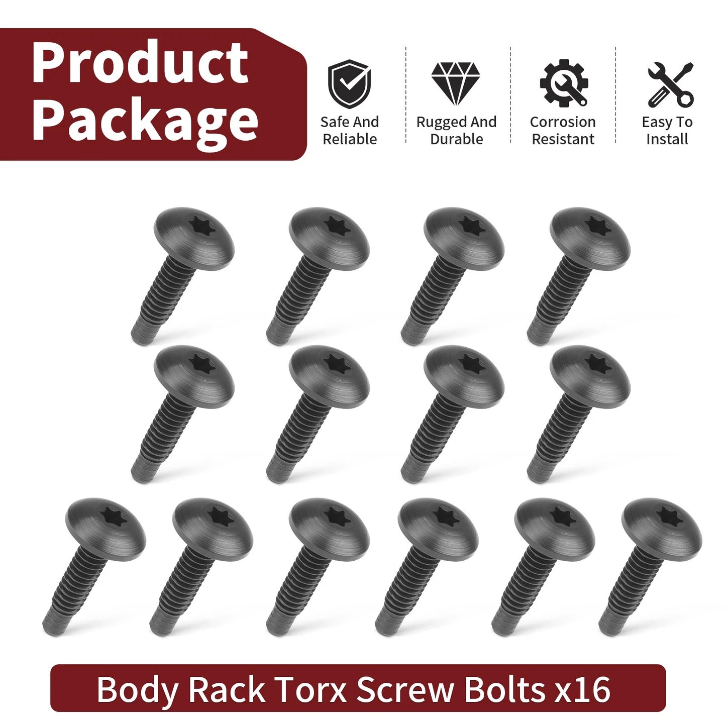 16Pcs Body Rack Bolts for Polaris Sportsman