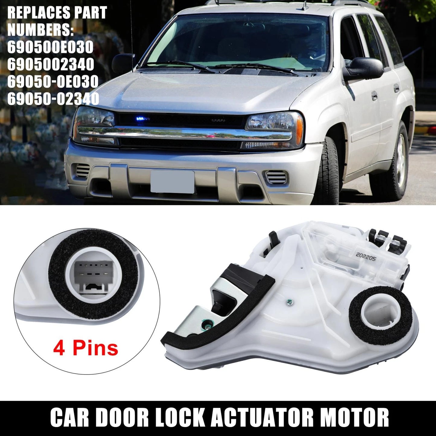 Rear Right Door Lock Actuator Motor for Toyota Sienna (2015–2018)