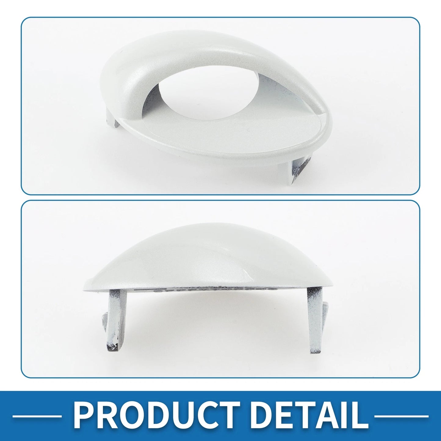 Front Right Side Bumper Headlight Washer Nozzle Cover Cap for BMW M3 White (2008-2013)