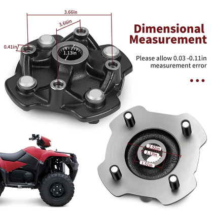Front Left/Right Wheel Hub for Honda Rancher 420 TRX420FA1/FA2/FA5/FA6 (2014-2024)