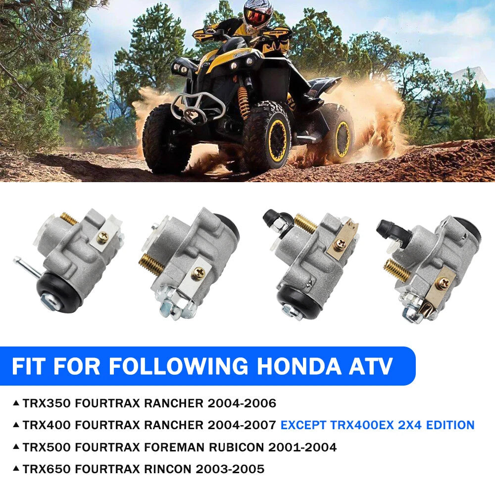 Front Brake Wheel Cylinders & Pipe for Honda TRX350 TRX400 Rancher 300 400