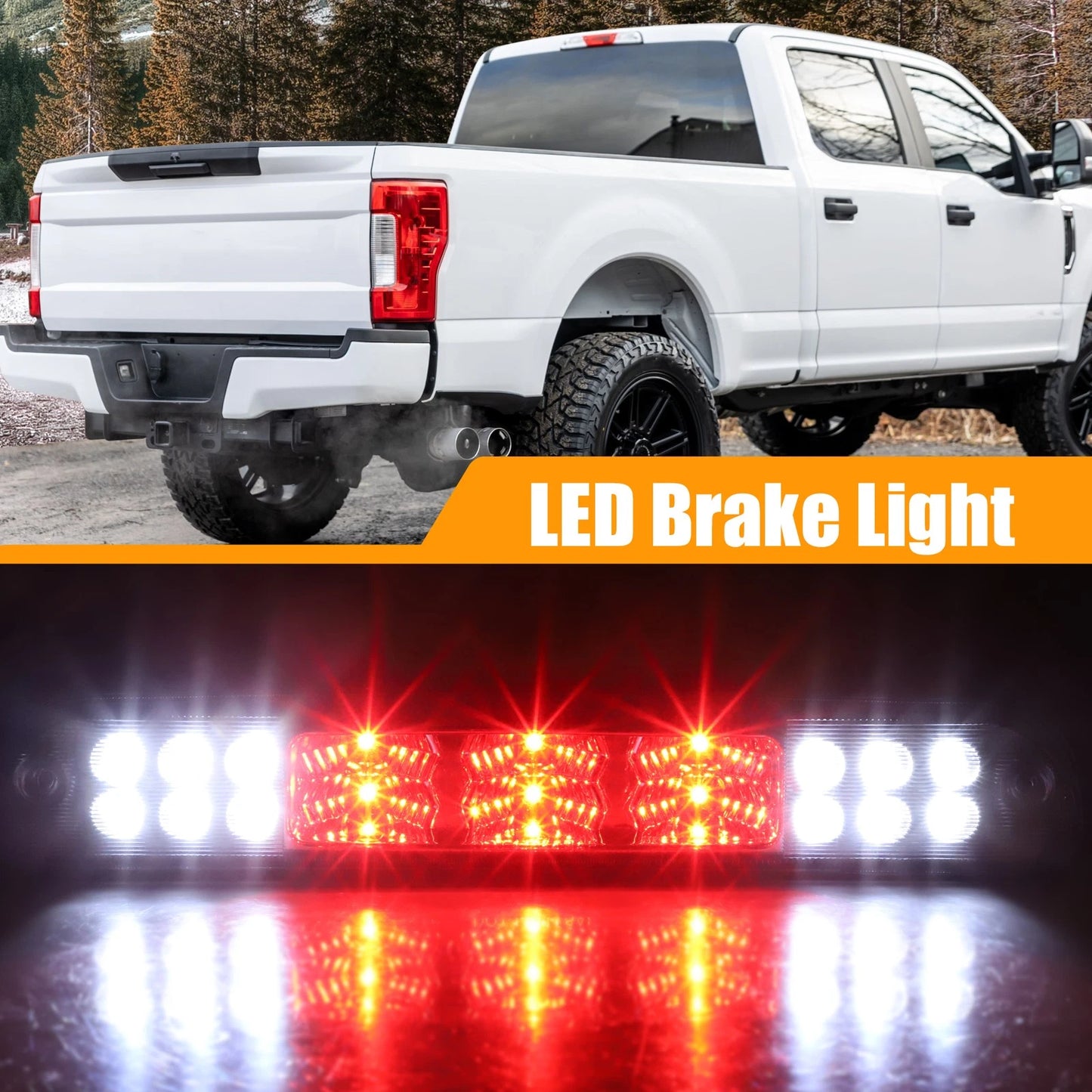LED Third High Mount Brake Light for Ford F-250 Super Duty (2017-2022)