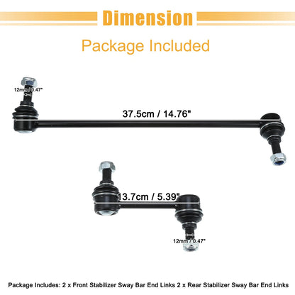 4pcs Stabilizer Sway Bar Links for Hyundai Santa Fe (2007-2012)