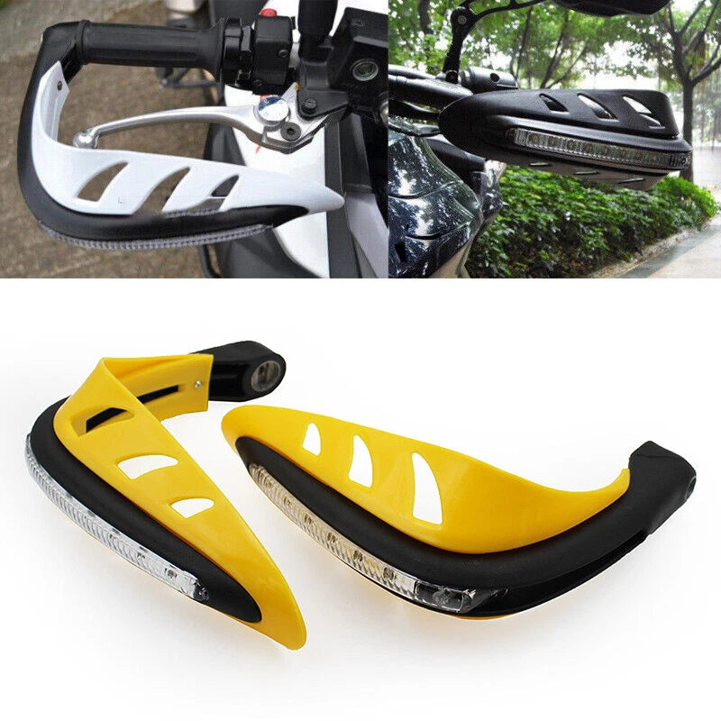 Yellow Motorcycle Handguards for Dirt Bike ATV Enduro - Universal Fit