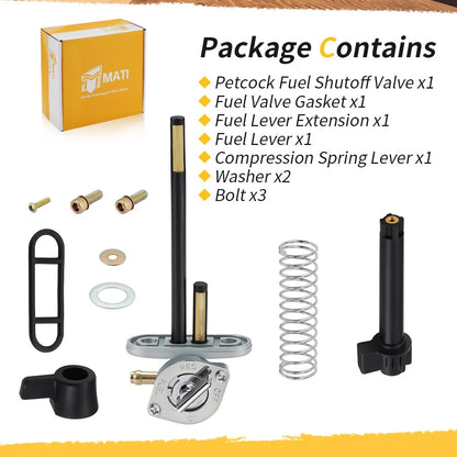 Aluminum Fuel Valve Petcock + Lever Extension for Polaris Magnum 425
