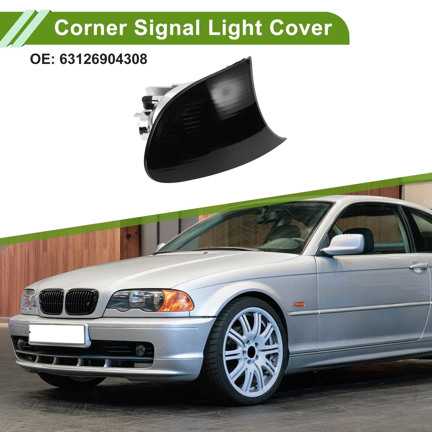Right Corner Signal Light Cover for BMW 3-Series (1999-2001)