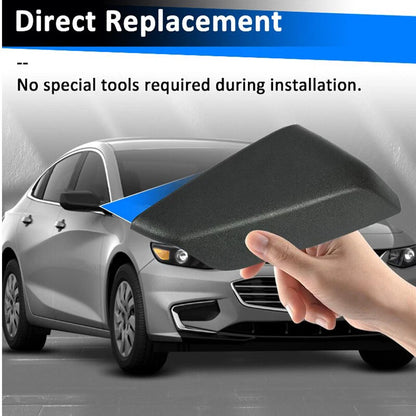 Black Textured Side Mirror Cover Caps for Chevrolet Malibu (2016-2020)