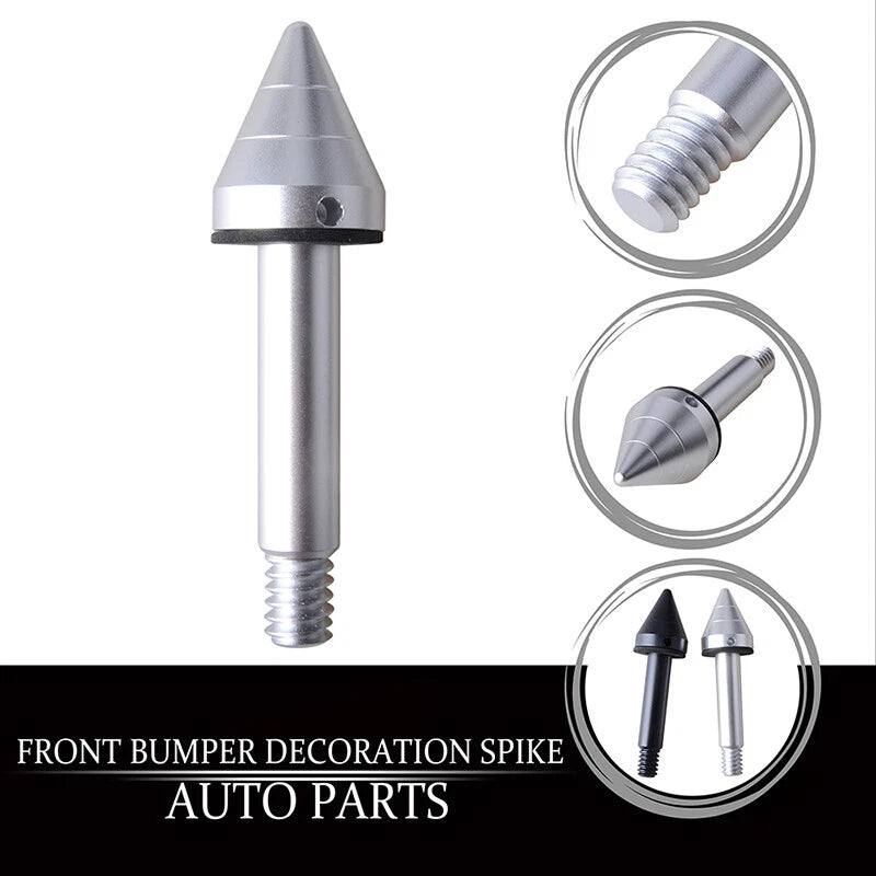 Bumper Spikes Guards Protector for Smart Fortwo (2007-2014) Silver 2x