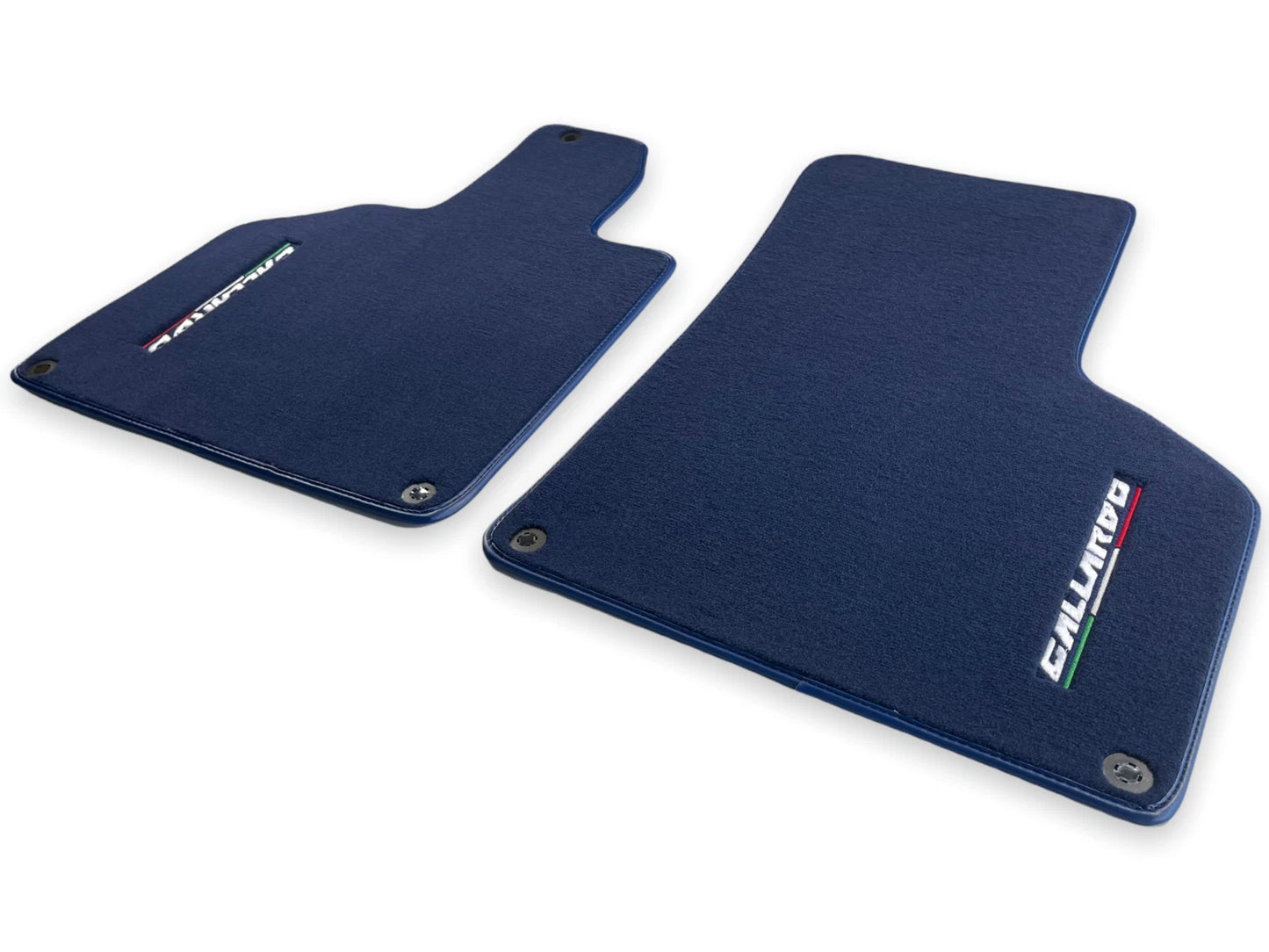 Floor Mats for Lamborghini Gallardo Dark Blue Tailored Carpets with Logo