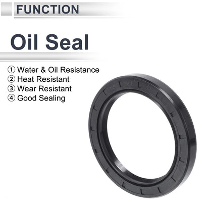 Oil Seal 63x85x10mm NBR Rubber Black 5 Pcs