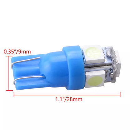 20 x Ice Blue T10 194 LED Bulbs for Instrument Panel Gauge Cluster Lights