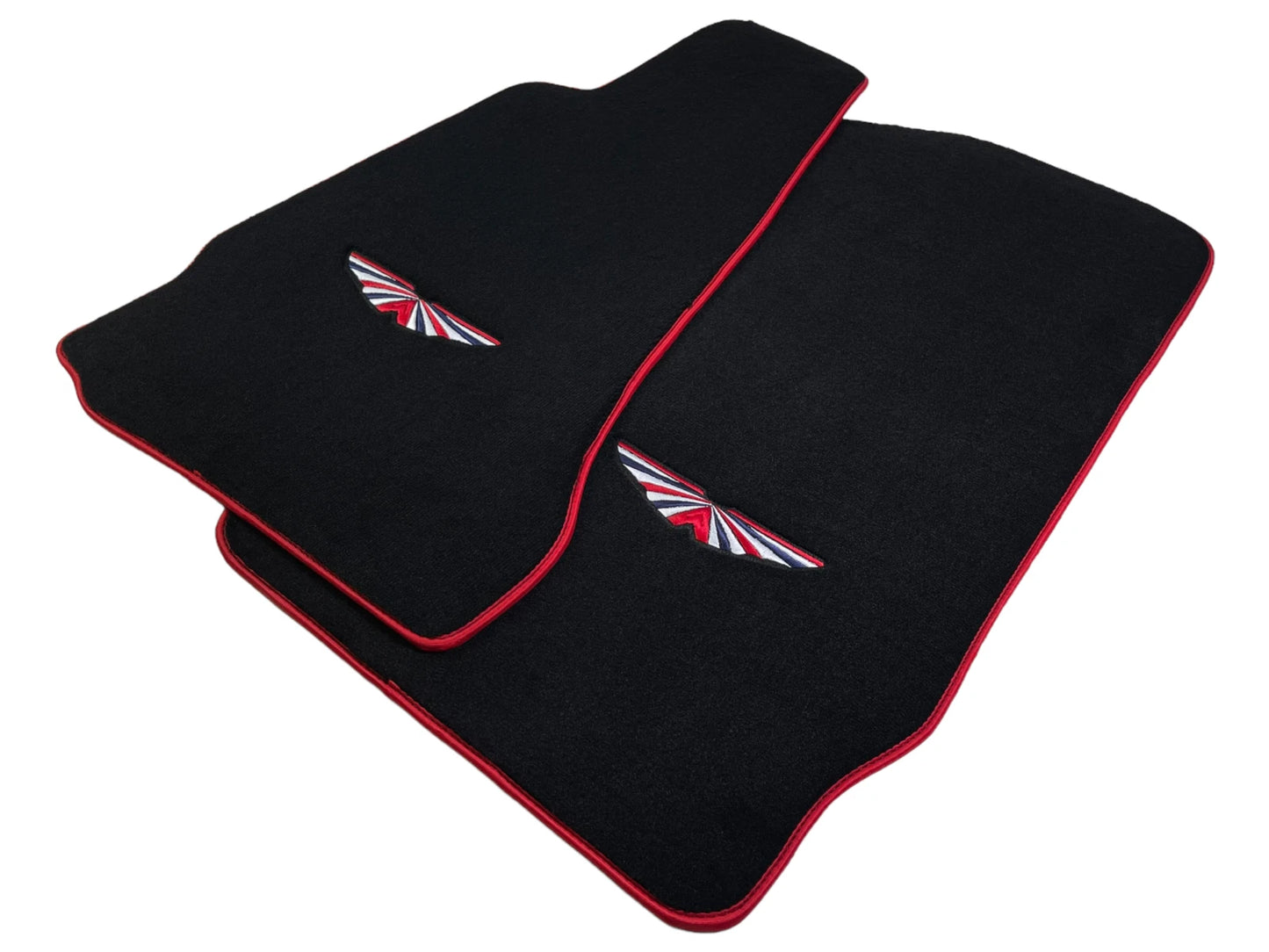 Floor Mats for Aston Martin Vantage V8 Convertible 2004-2017 Black Red Trim