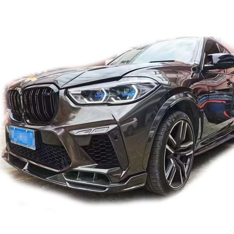 Carbon Fiber Front Bumper Vent Cover Trim for BMW X5M F95 2020-2023