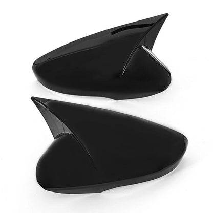Gloss Black Rear View Mirror Covers for Hyundai Veloster (2012-2017) 2 x Pieces