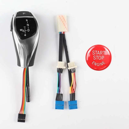 Silver Automatic LED Shift Knob Gear Shifter Fit for BMW E46 E60 E61