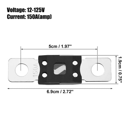 3pcs 150A 12V High Current Fuse for Car Boat Motorcycle Audio CDs Fuse Holder
