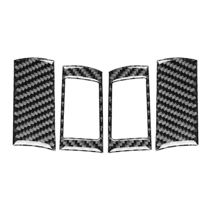 4 x Carbon Fiber Steering Wheel Button Covers for Dodge Challenger (2008-2010)