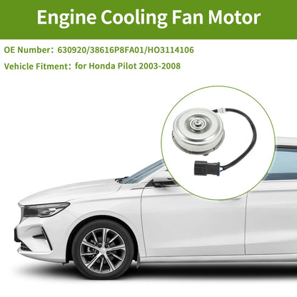 Radiator Fan Motor for Honda Pilot (2003-2008) - 1 x Quality Replacement